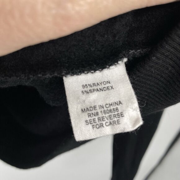 Brit NY Sequined Sugar Skull T-shirt Top Women size Large Black Long Sleeve - Picture 9 of 10